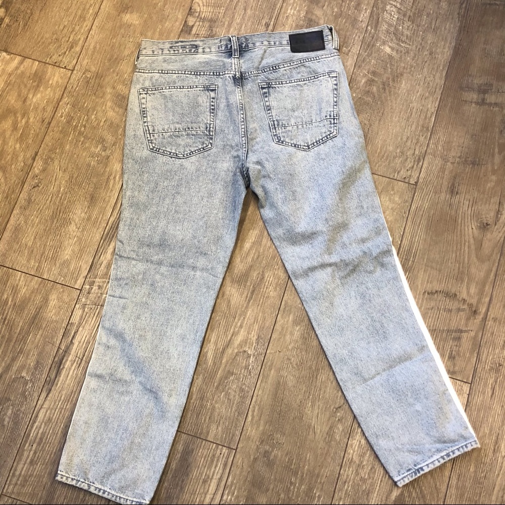 PacSun Slim Fit Side Stripe Light Indigo Jeans NWT - Picture 3 of 5